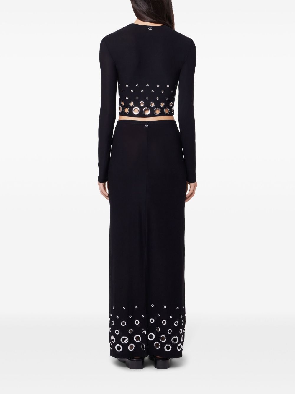 eyelet crop top - 4