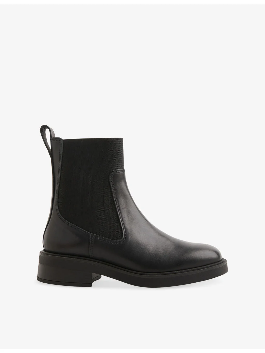 Elasticated Leather Chelsea Boots - 1