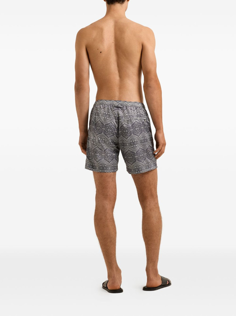 Bulldog drawcord patterned swim shorts 4