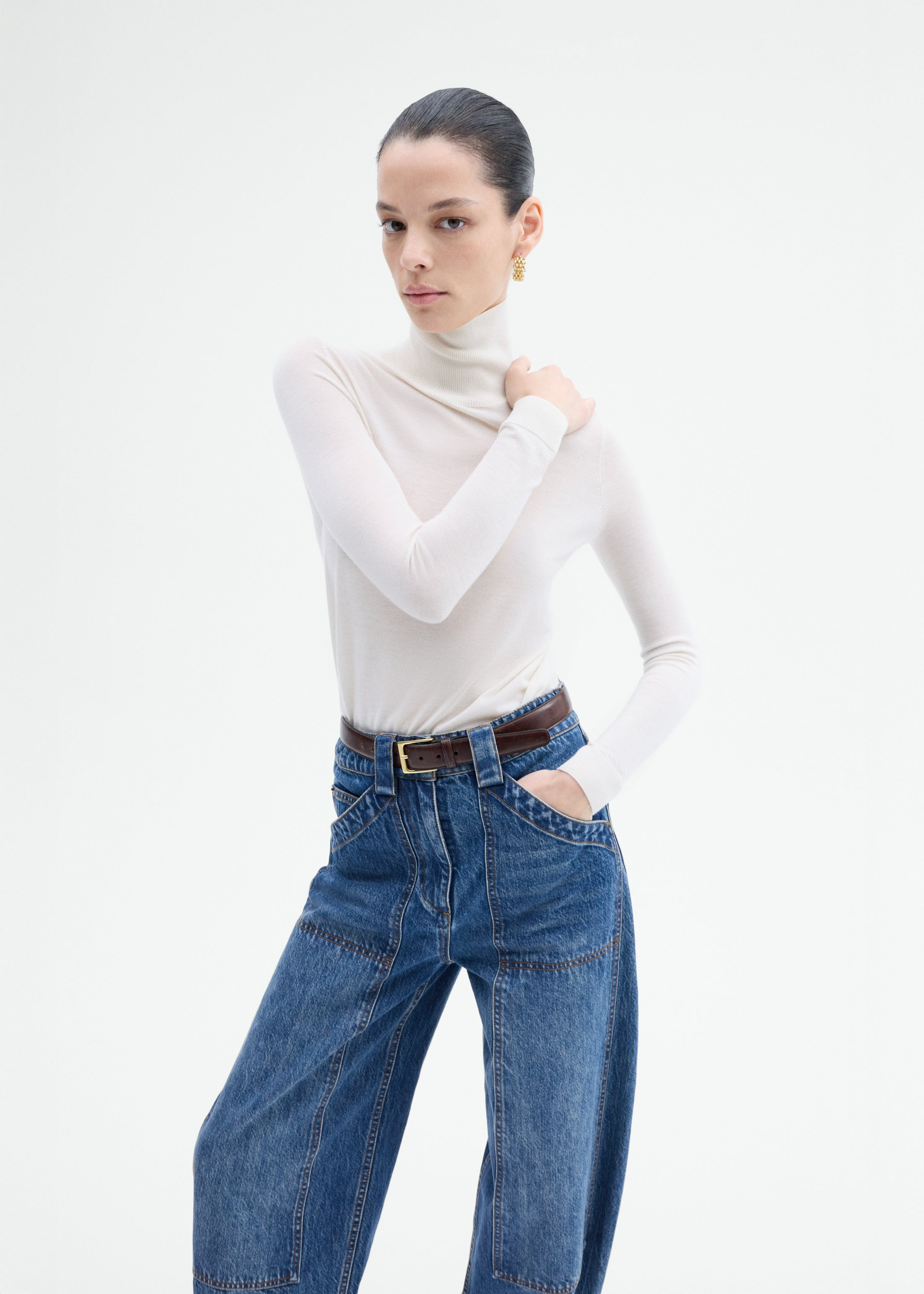 Denim Patch Pocket Jean - 3