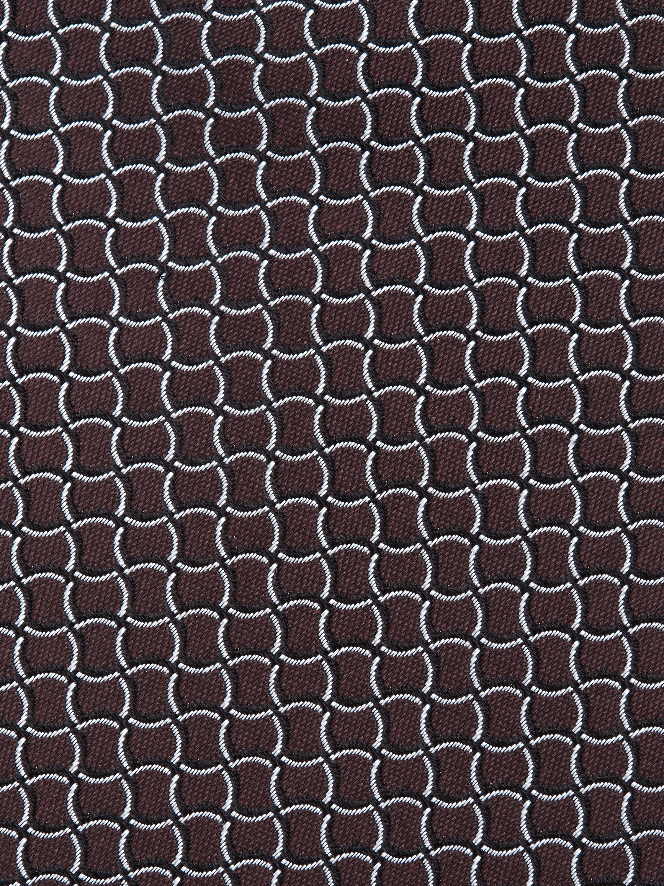 BURGUNDY SILK TIE - 2
