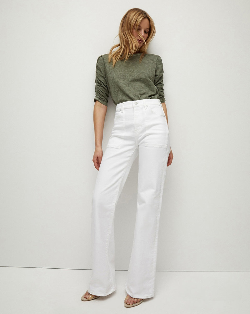 VERONICA BEARD CROSBIE SLIM WIDE-LEG JEAN | PATCH POCKETS outlook