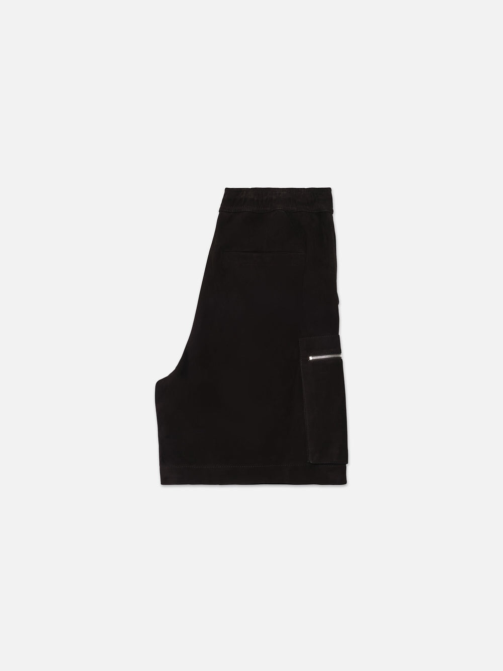 Suede Cargo Shorts in Black - 3