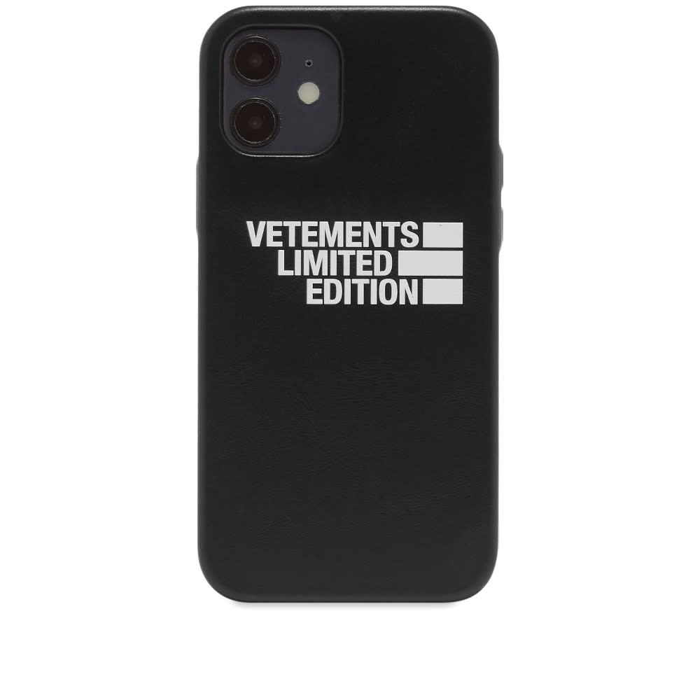 VETEMENTS Logo Limited Edition iPhone 12 Case - 1