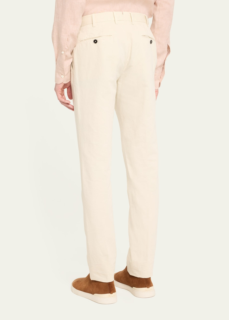 Men's Summer Cotton-Linen Chino Pants 3