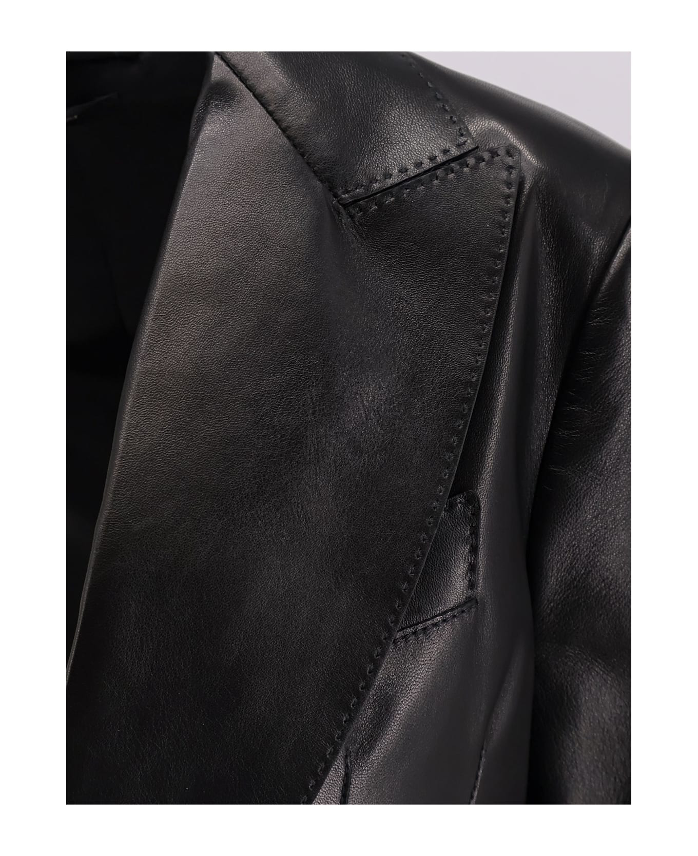 Leather Blazer - 3