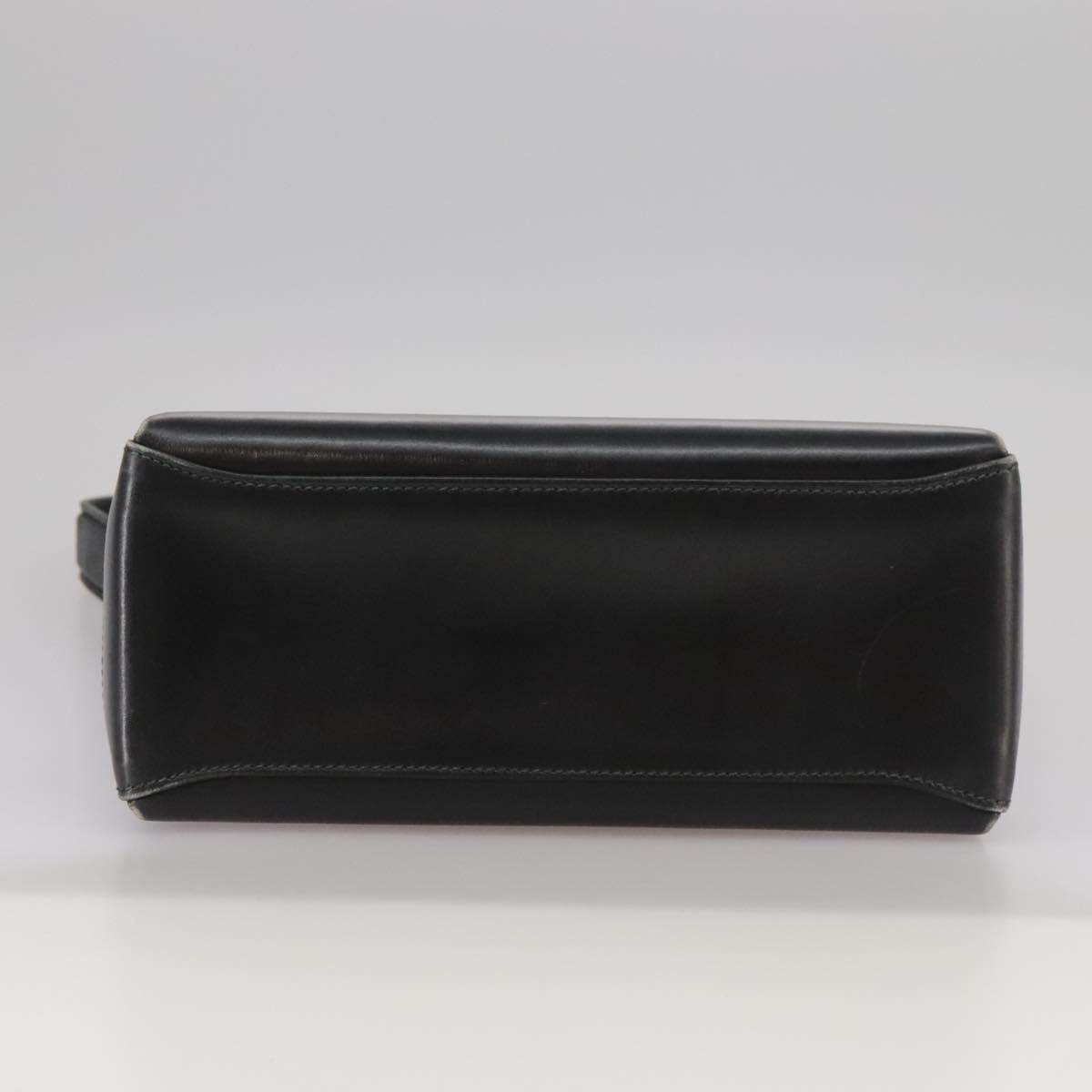 GUCCI Hand Bag Leather Black Gold - 13