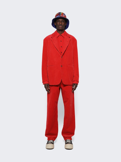 ZEGNA X The Elder Statesman Corduroy Jacket Red outlook