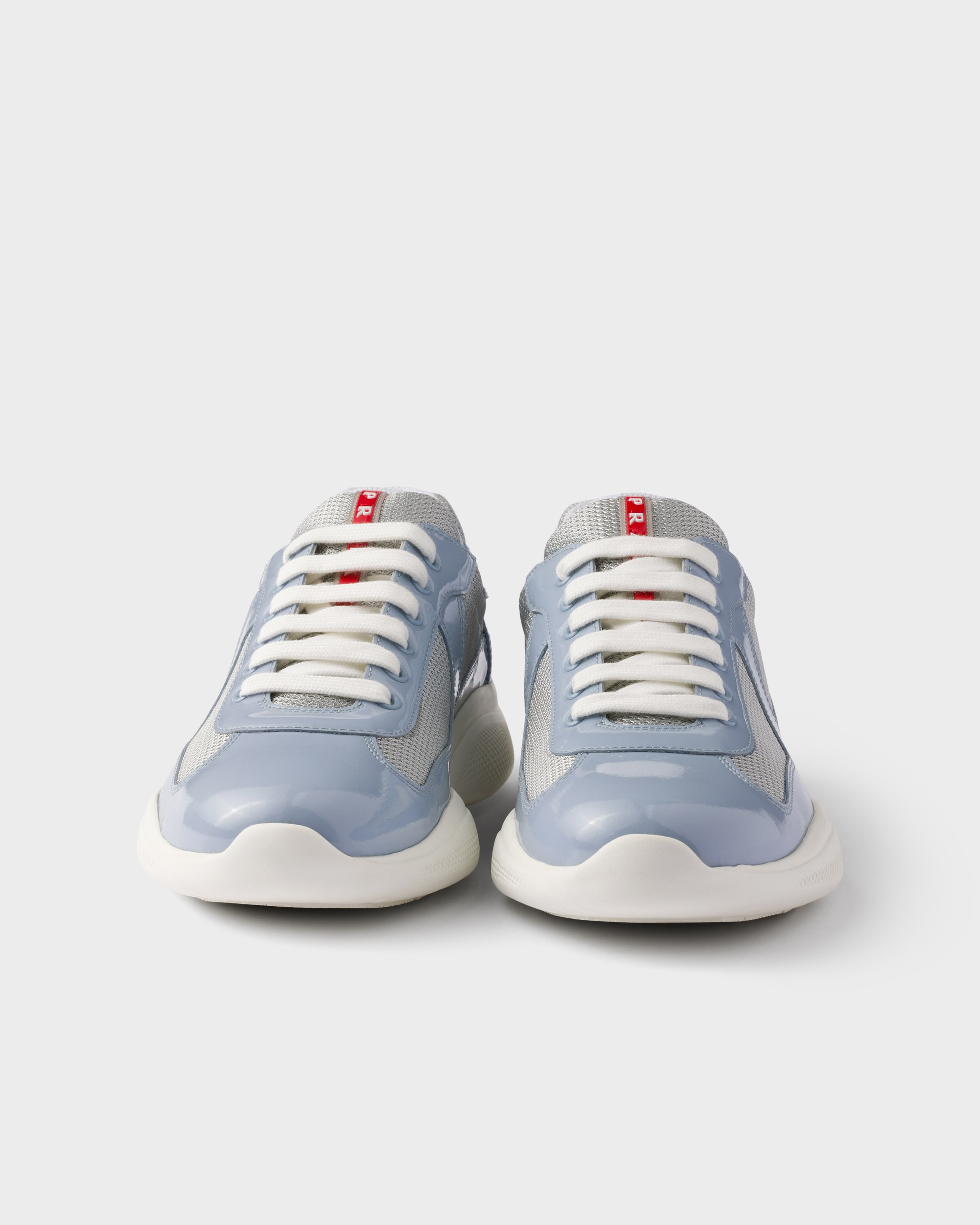 Patent leather and technical fabric Prada America's Cup sneakers - 5
