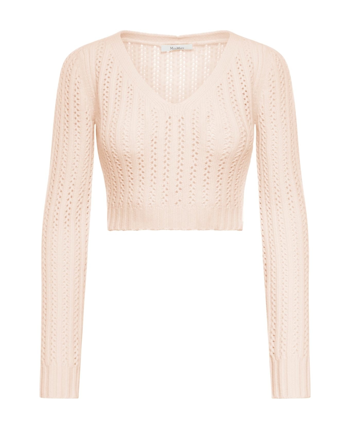 V-neck Long-sleeved Top - 1