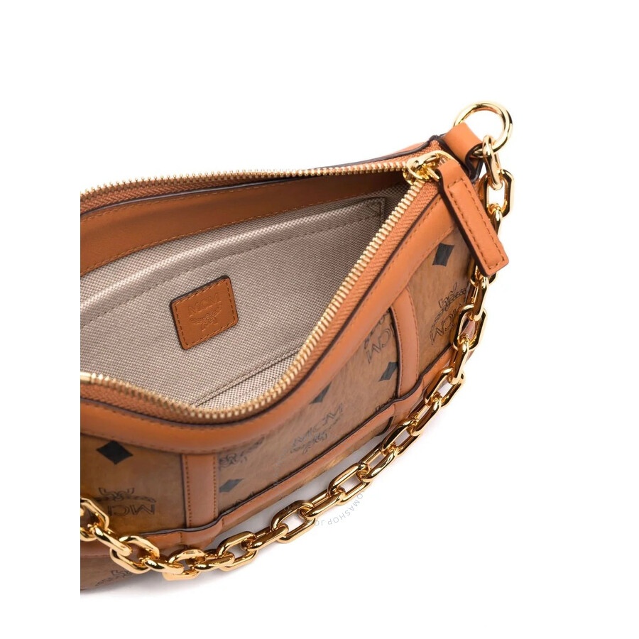 MCM Ladies Delmy Shoulder Bag in Cognac Visetos - 3