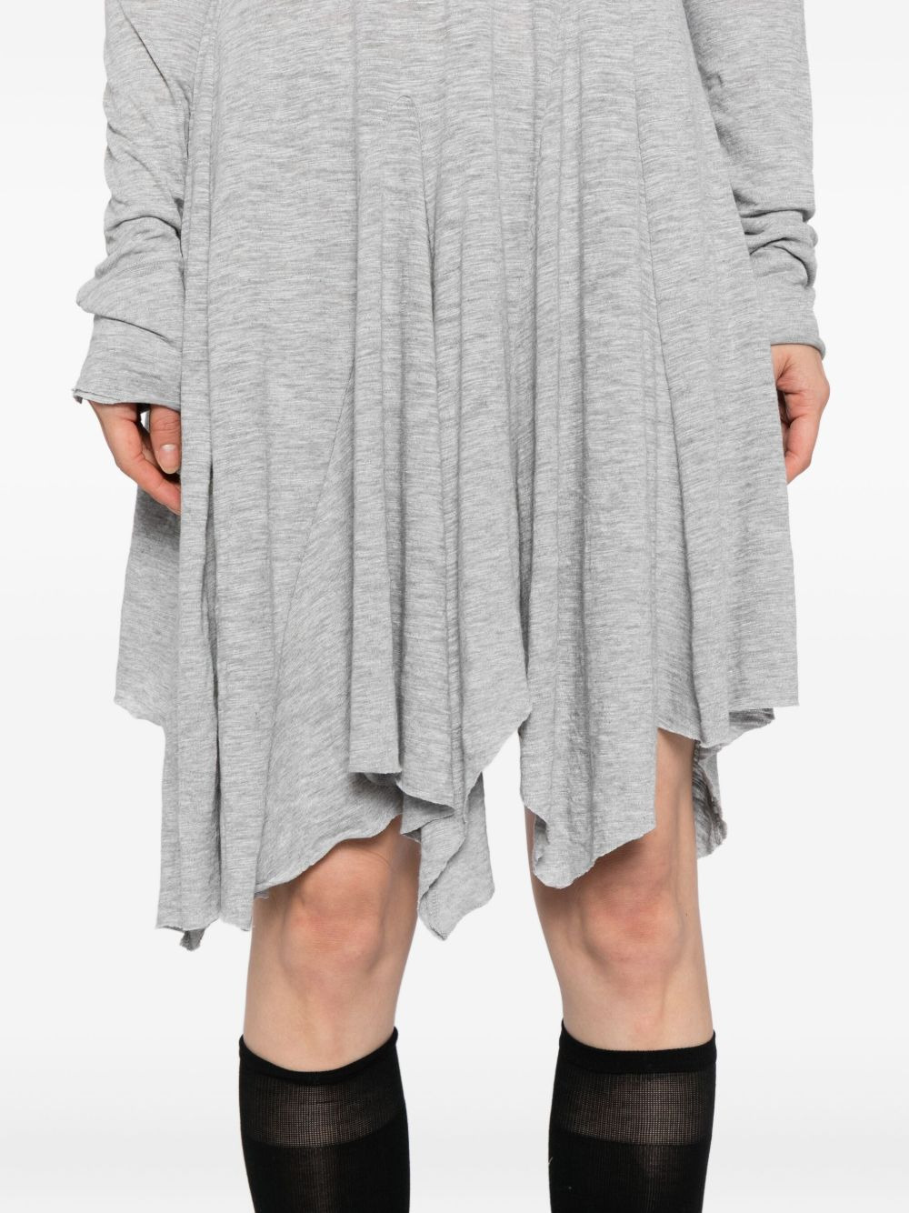 logo hooded mini dress - 5