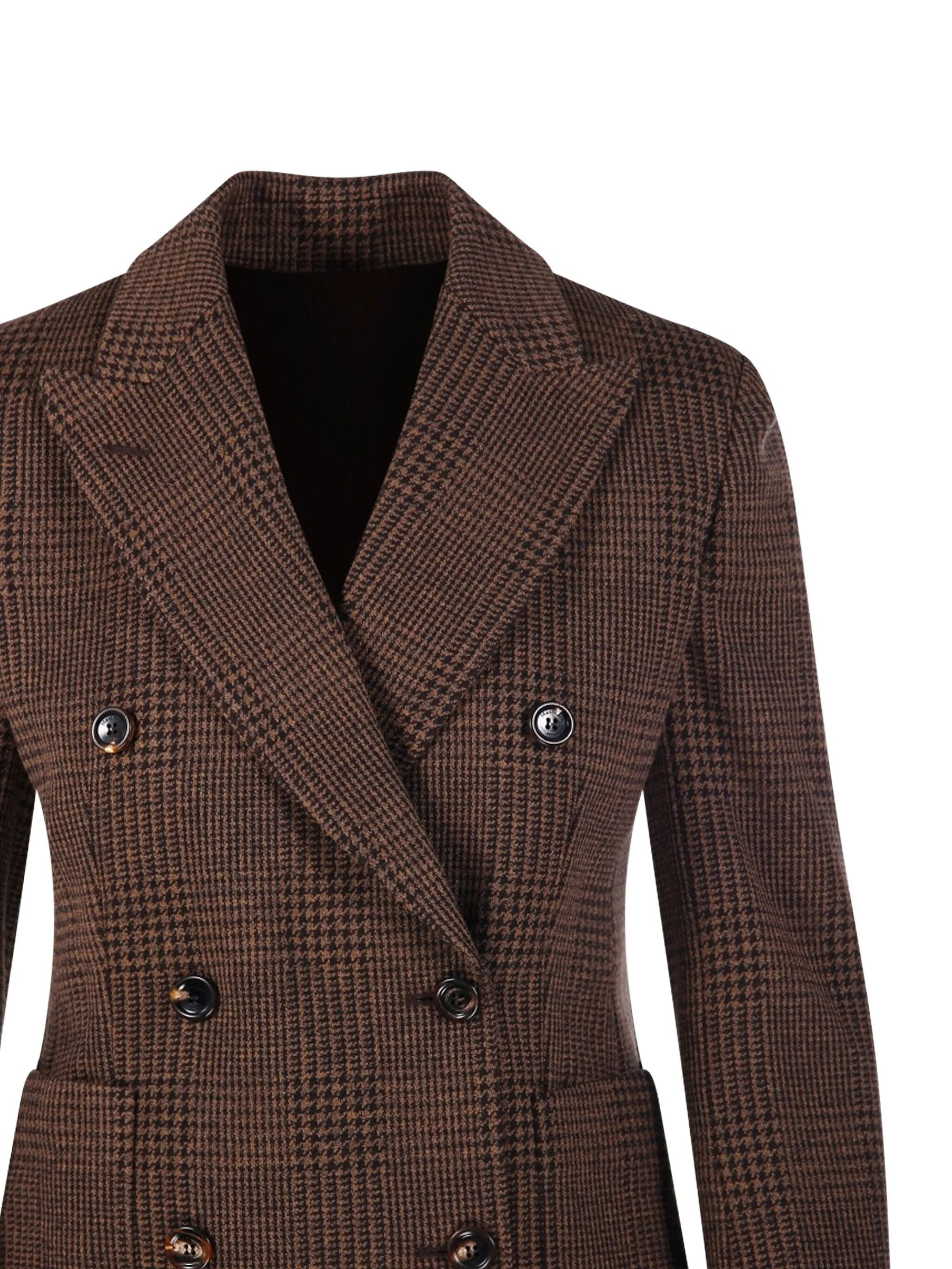 Max Mara Check Double-breasted Blazer - 3