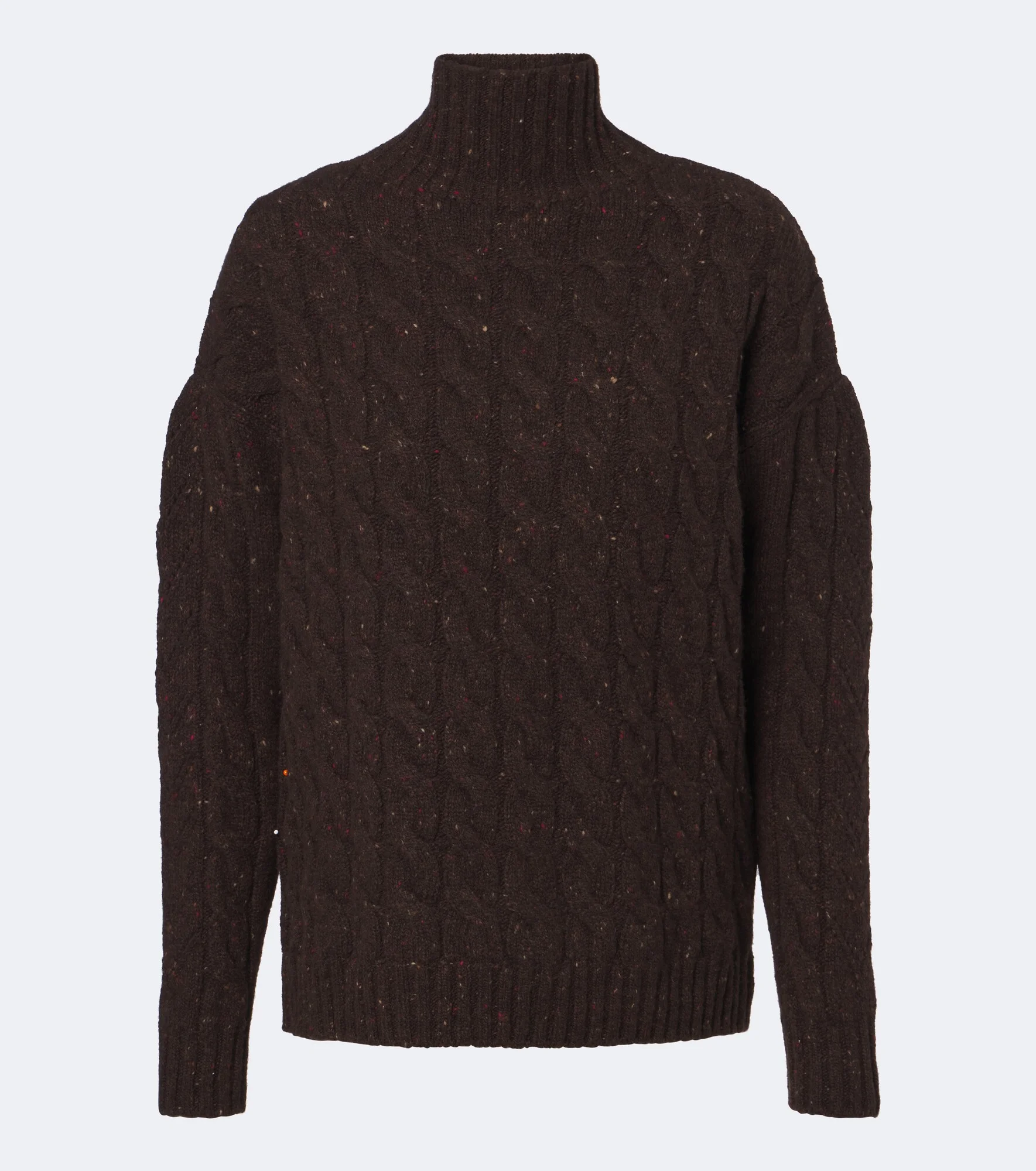 Cable-knit wool and cashmere-blend sweater - 1