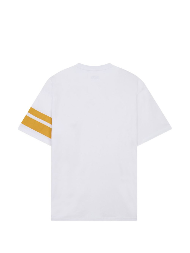 GCDS front-logo stripe-details cotton T-shirt outlook