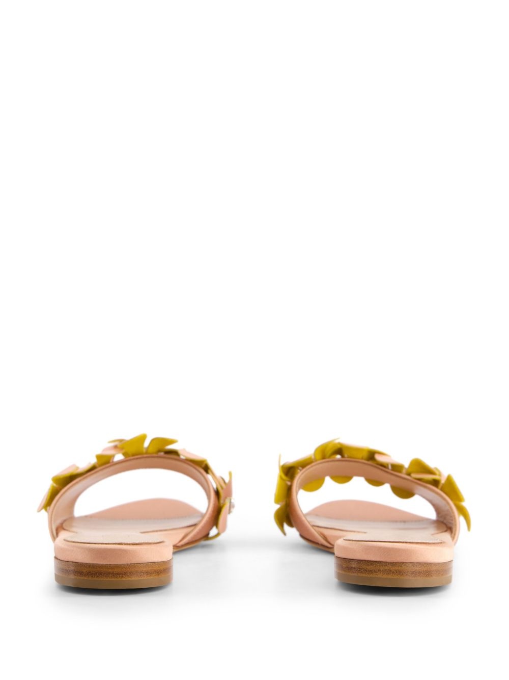 floral-appliqué slides - 3