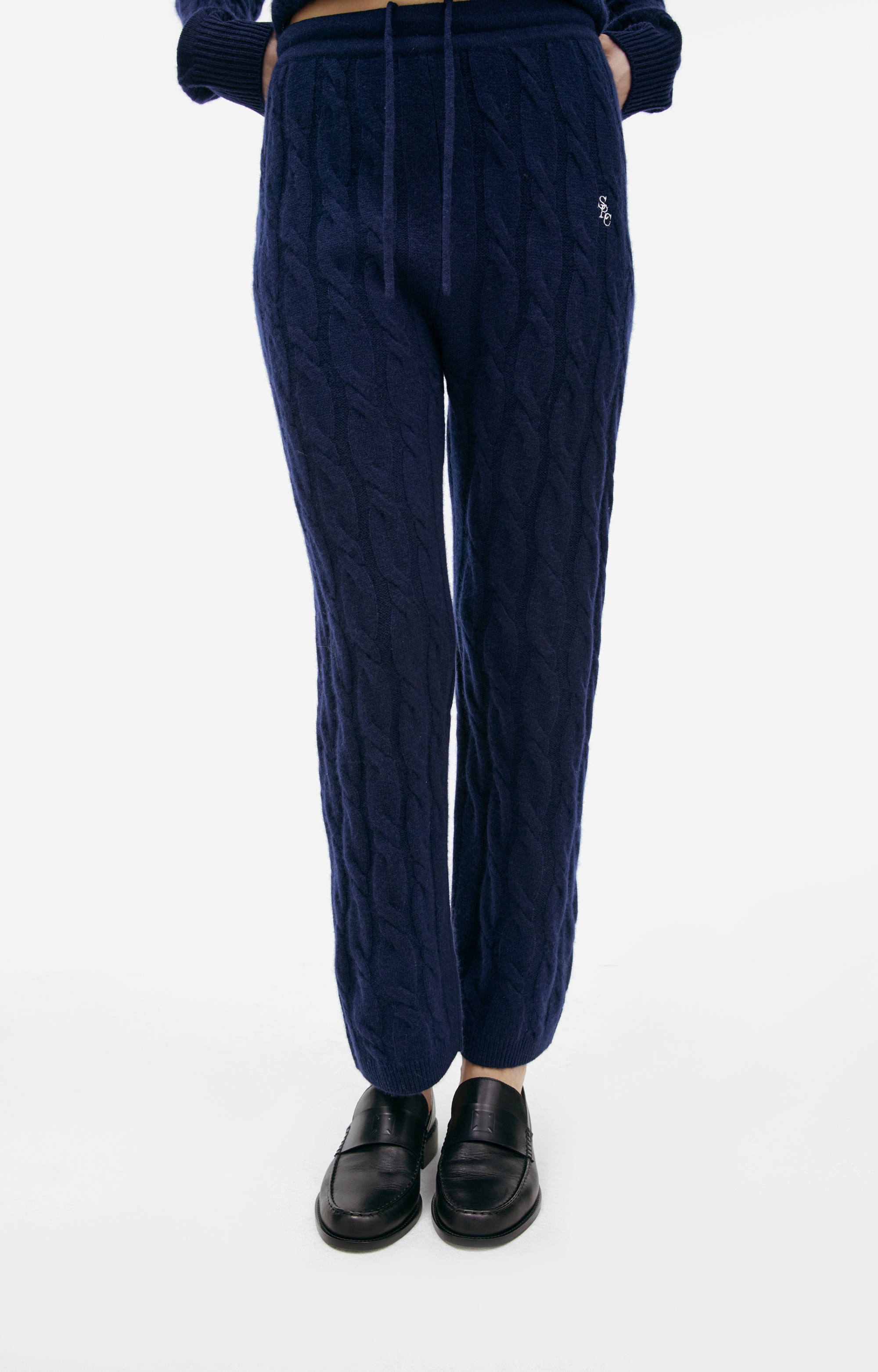 COARSE-KNIT CASHMERE TROUSERS - 4