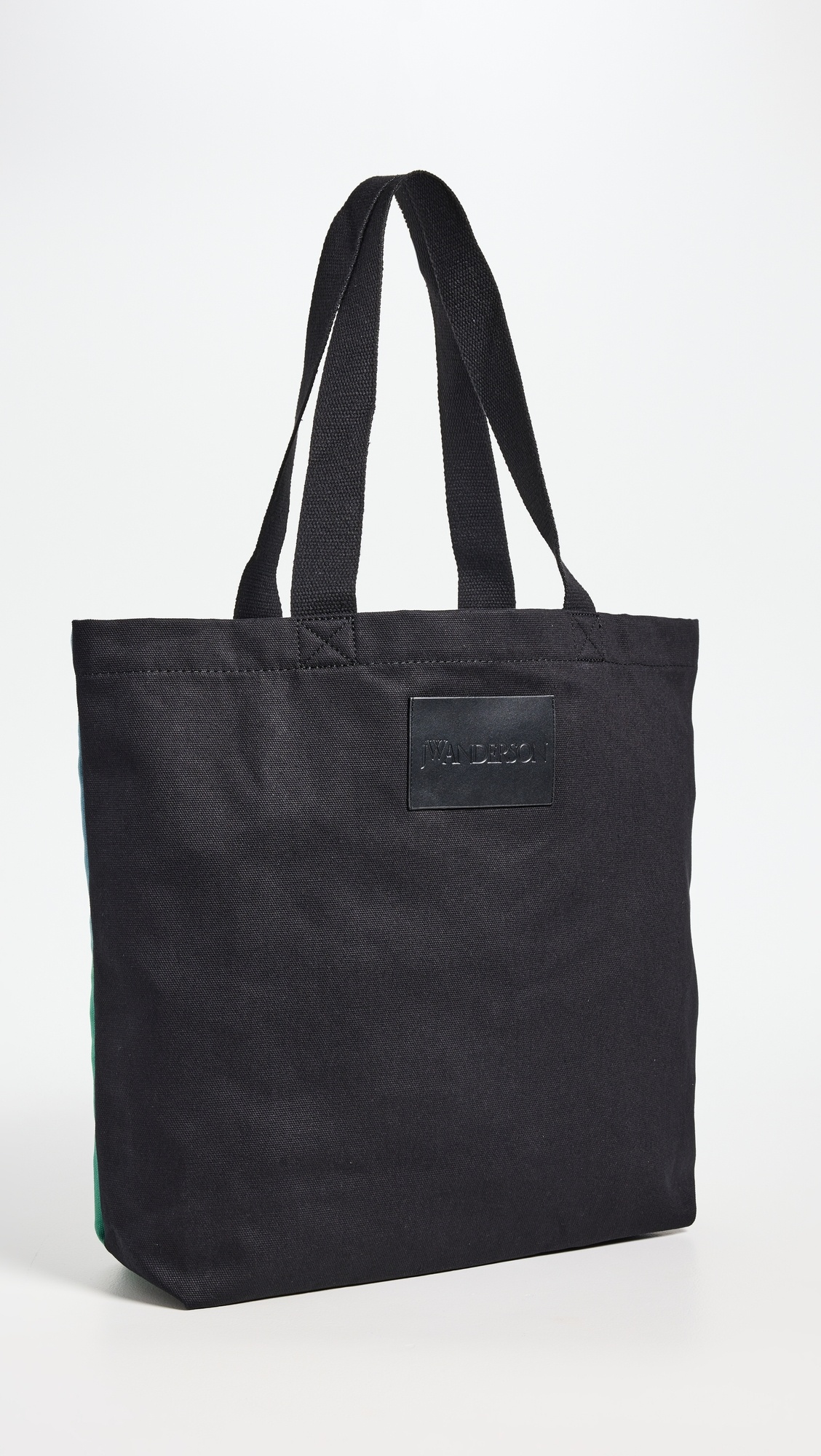 バッグ JW Anderson Canvas Tote Bag Black Auth NWT JW Anderson Colorful Logo Embroidered Canvas Tote
