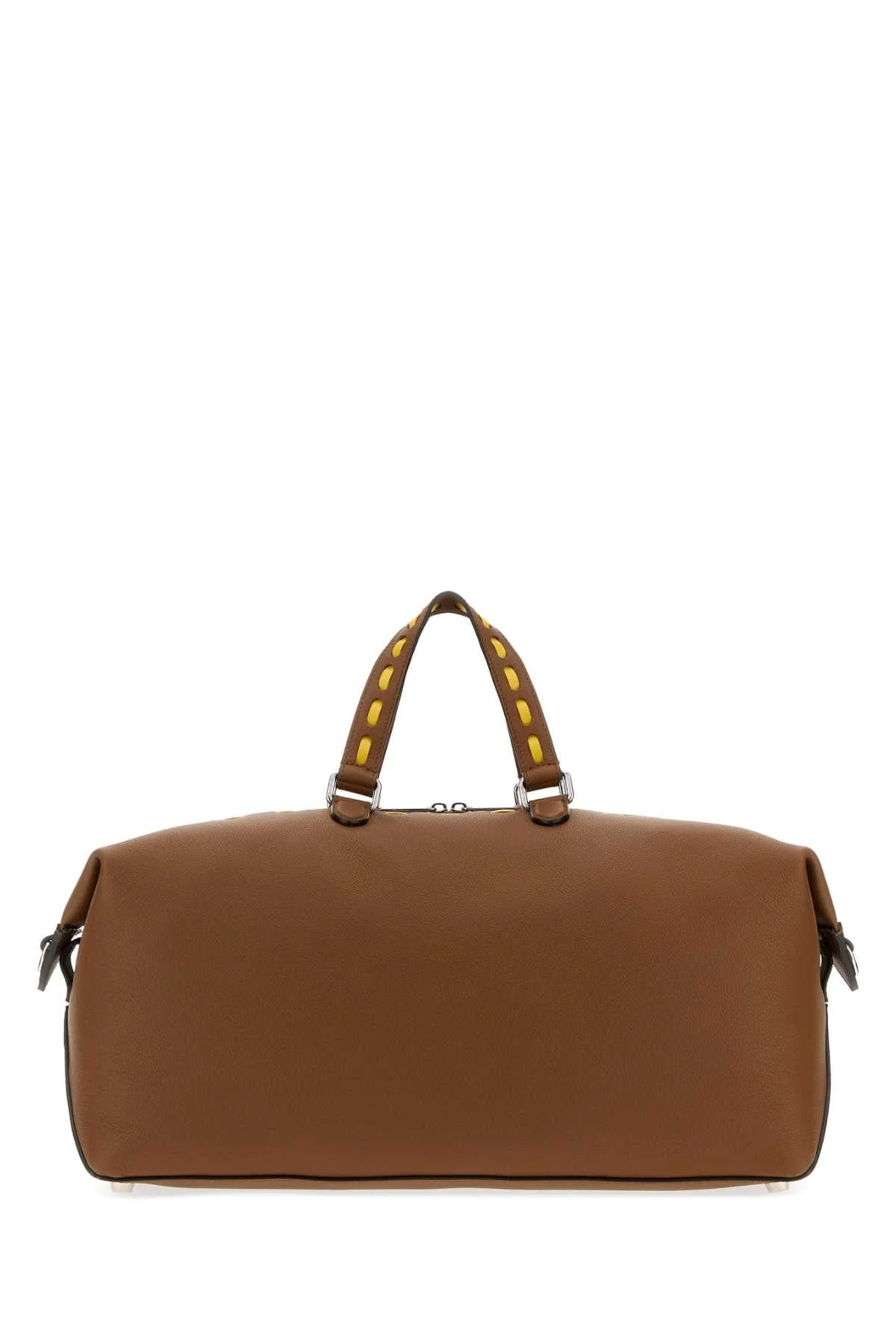 Fendi Men Caramel Leather Fendi Lui 45 Shopping Bag - 1