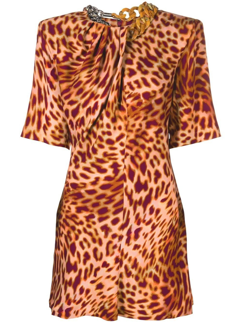 leopard-print mini dress 1