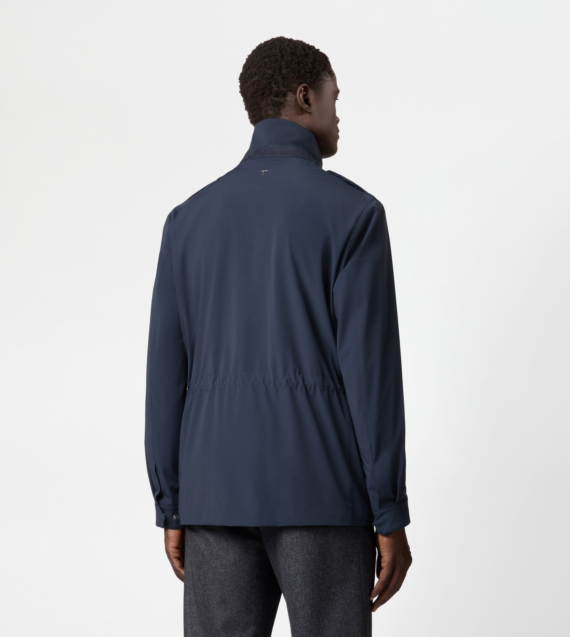 FIELD JACKET IN TECHNICAL FABRIC - BLUE - 3