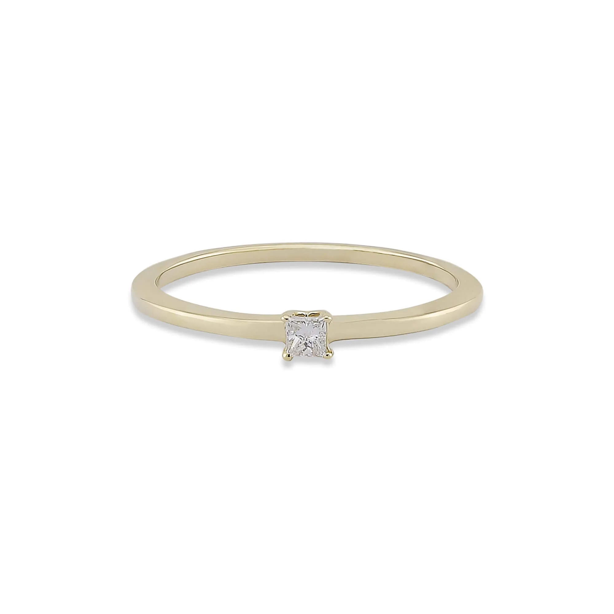Fancy Shapes Princess Cut Single Ring - 1