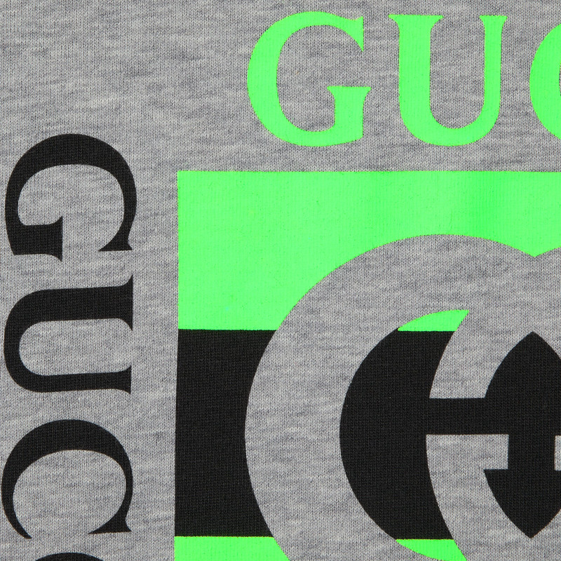 Cotton jersey T-shirt with Gucci print 7
