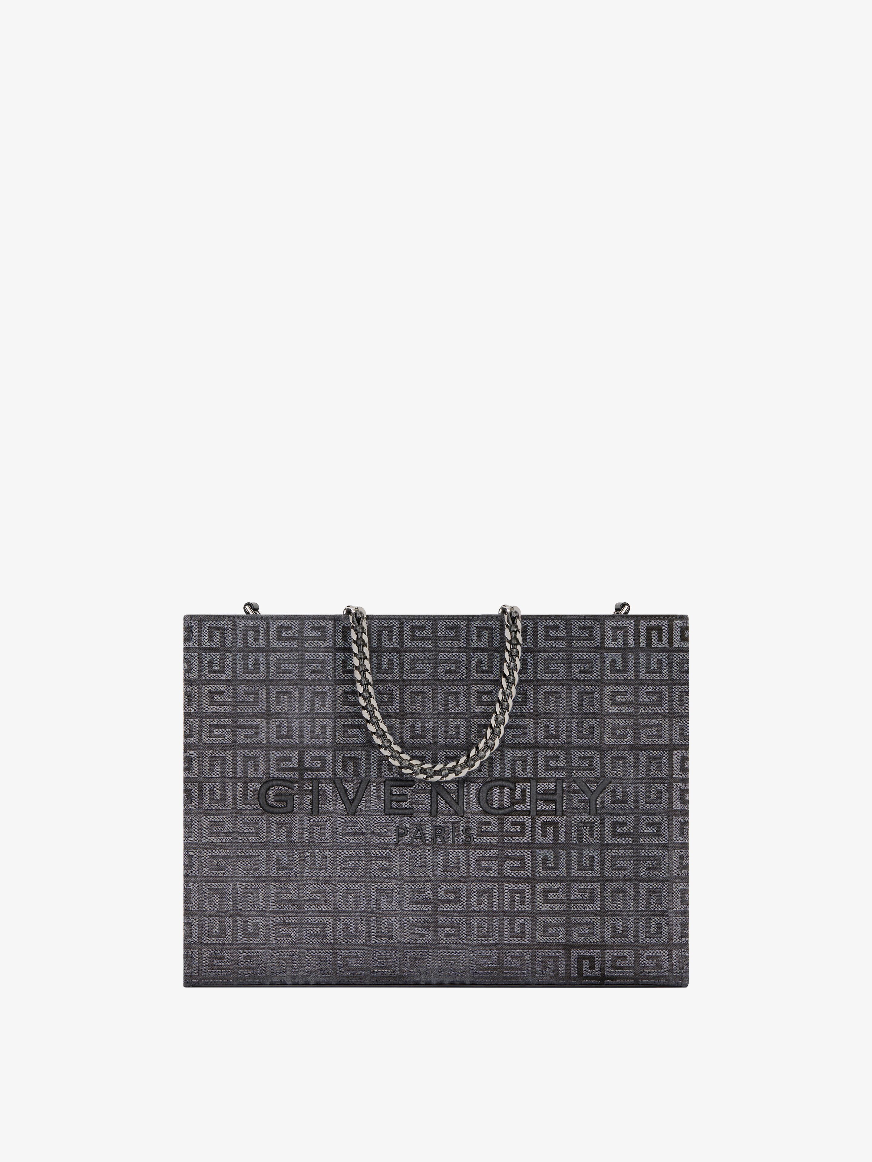 MEDIUM G-TOTE SHOPPING BAG IN 4G CANVAS WITH CHAIN - 1