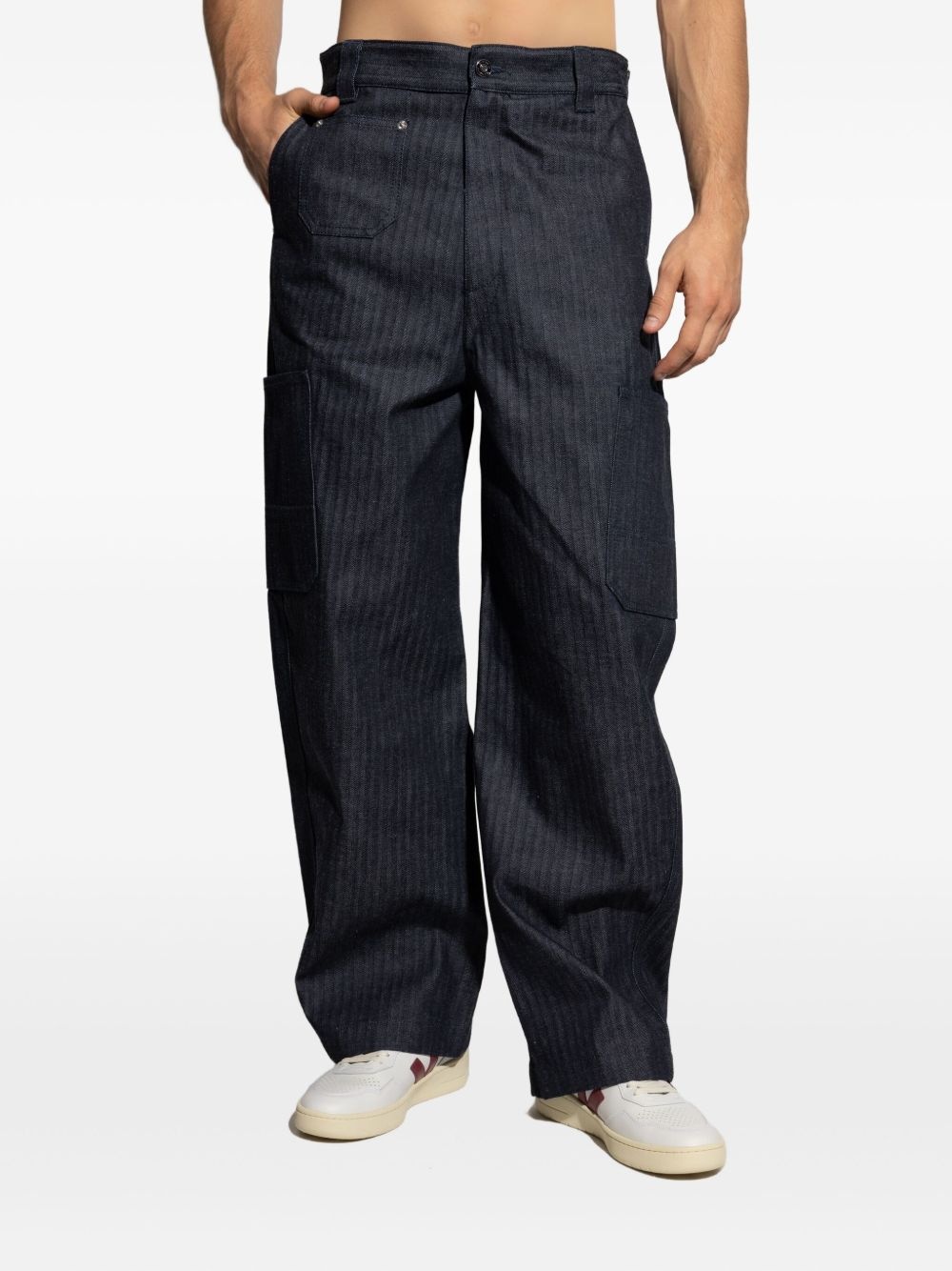 patch-pocket trousers - 3