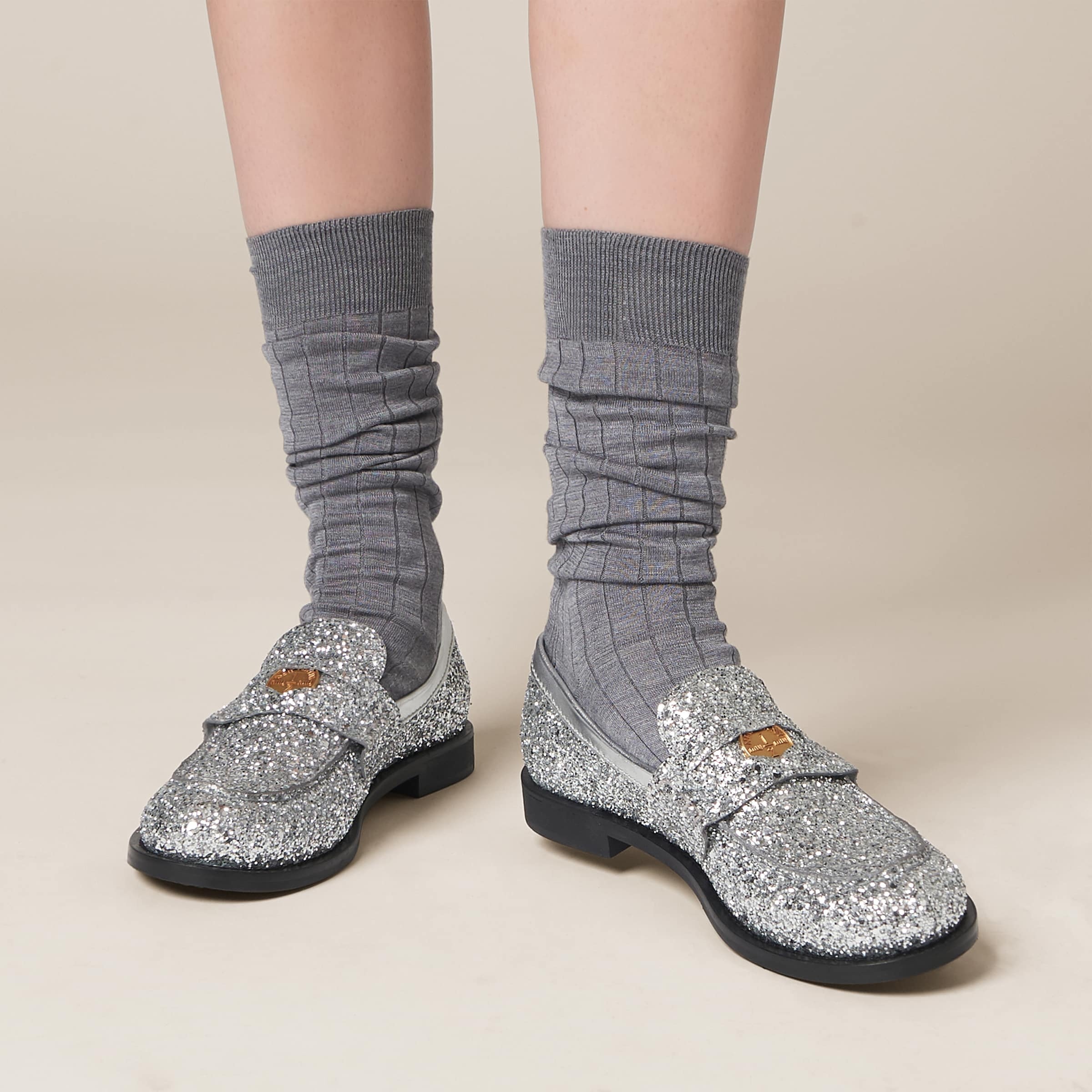 Glitter loafers - 5