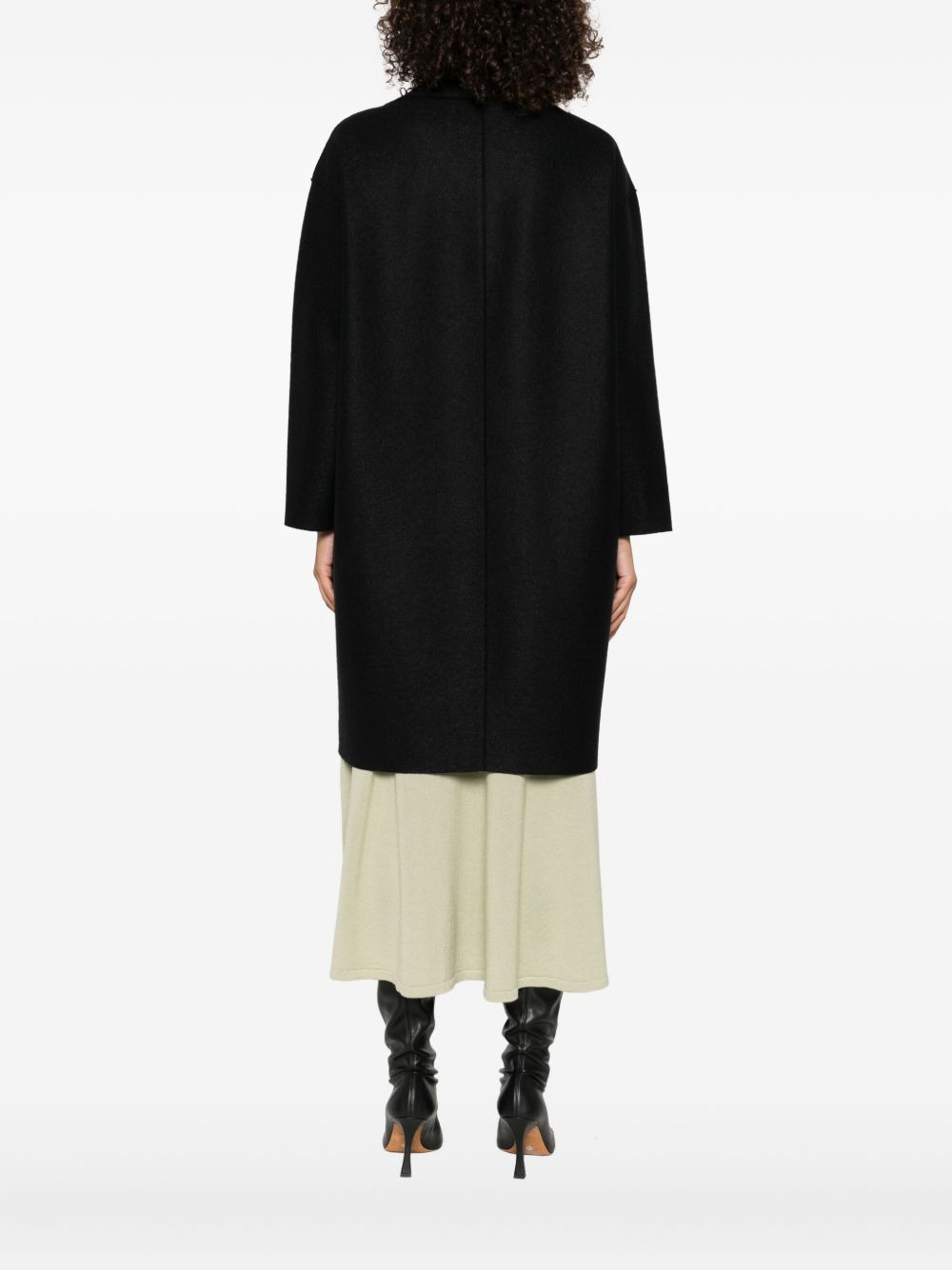 double-breasted wool coat - 4