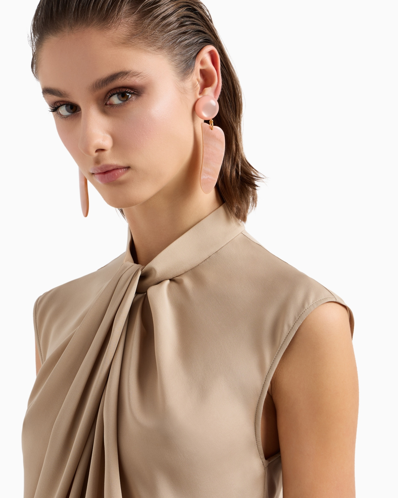 BLOUSE IN WASHED SILK DOUBLE GEORGETTE - 5