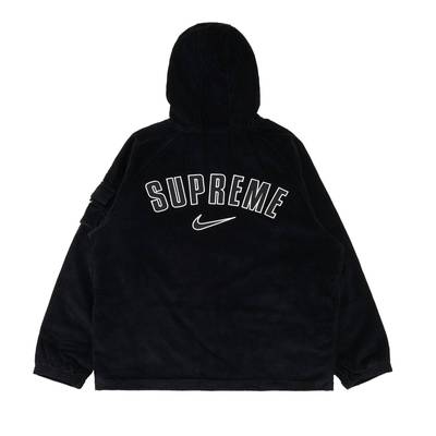 Supreme Supreme x Nike Arc Corduroy Hooded Jacket 'Black' outlook