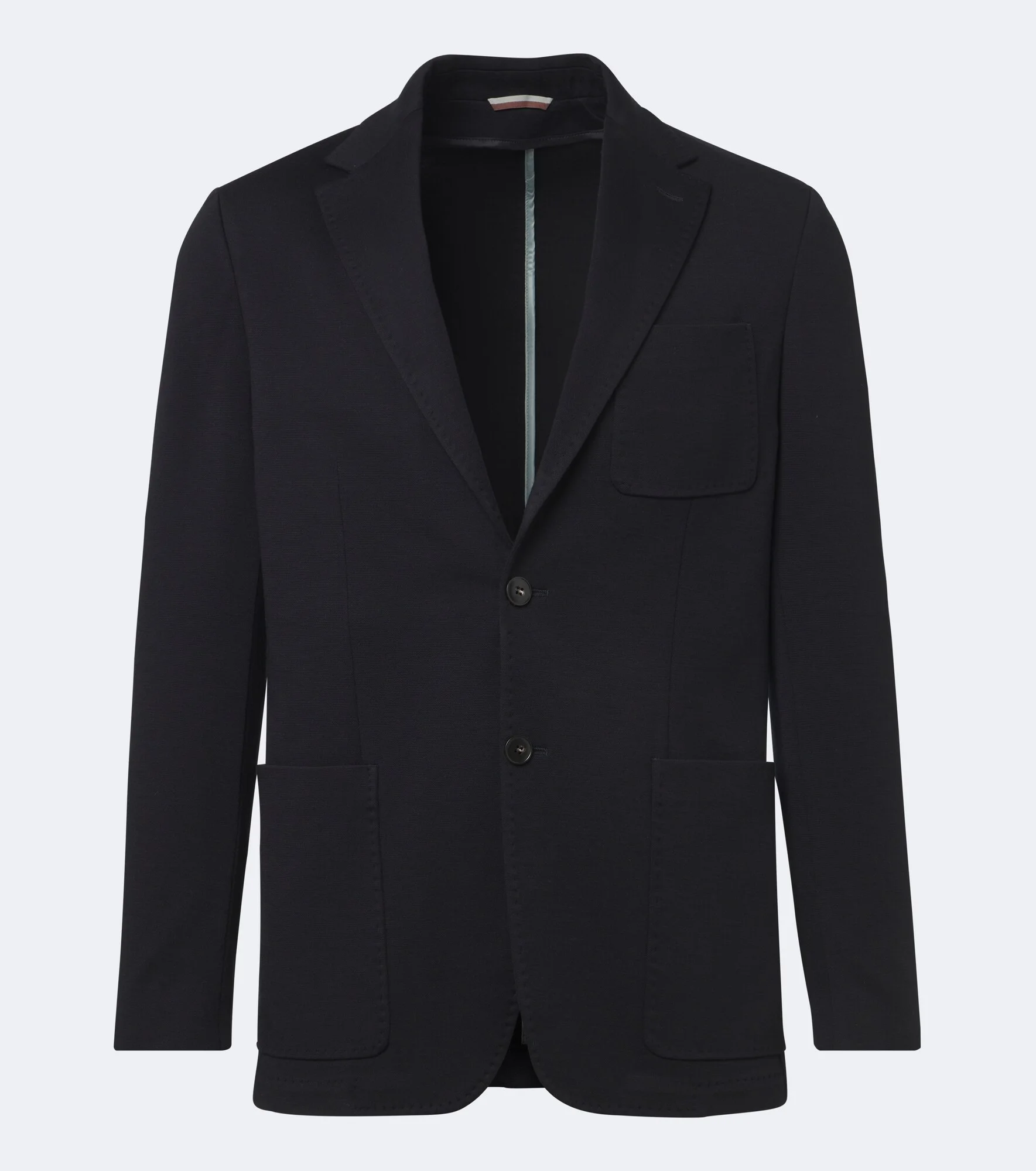 Single-breasted wool blazer - 1