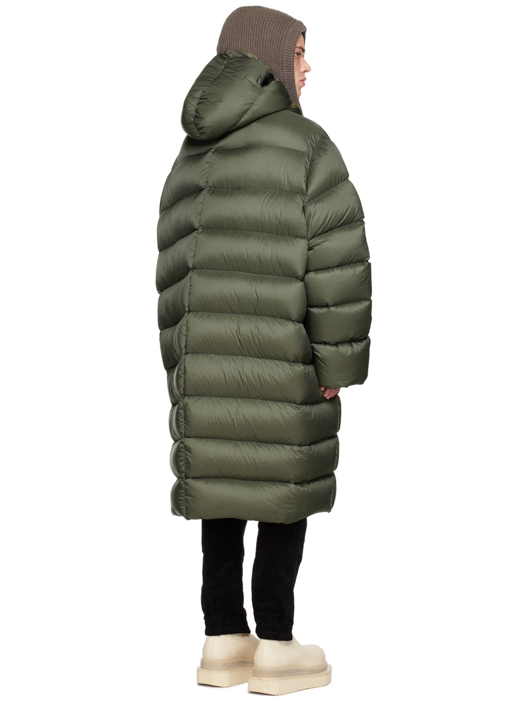 Khaki Jumbo Gimp Down Coat - 3