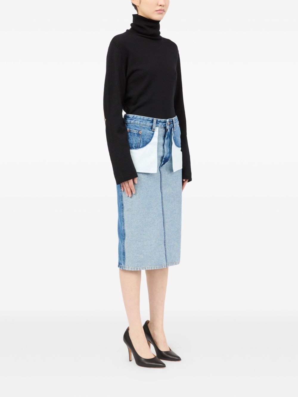 cotton midi skirt - 3