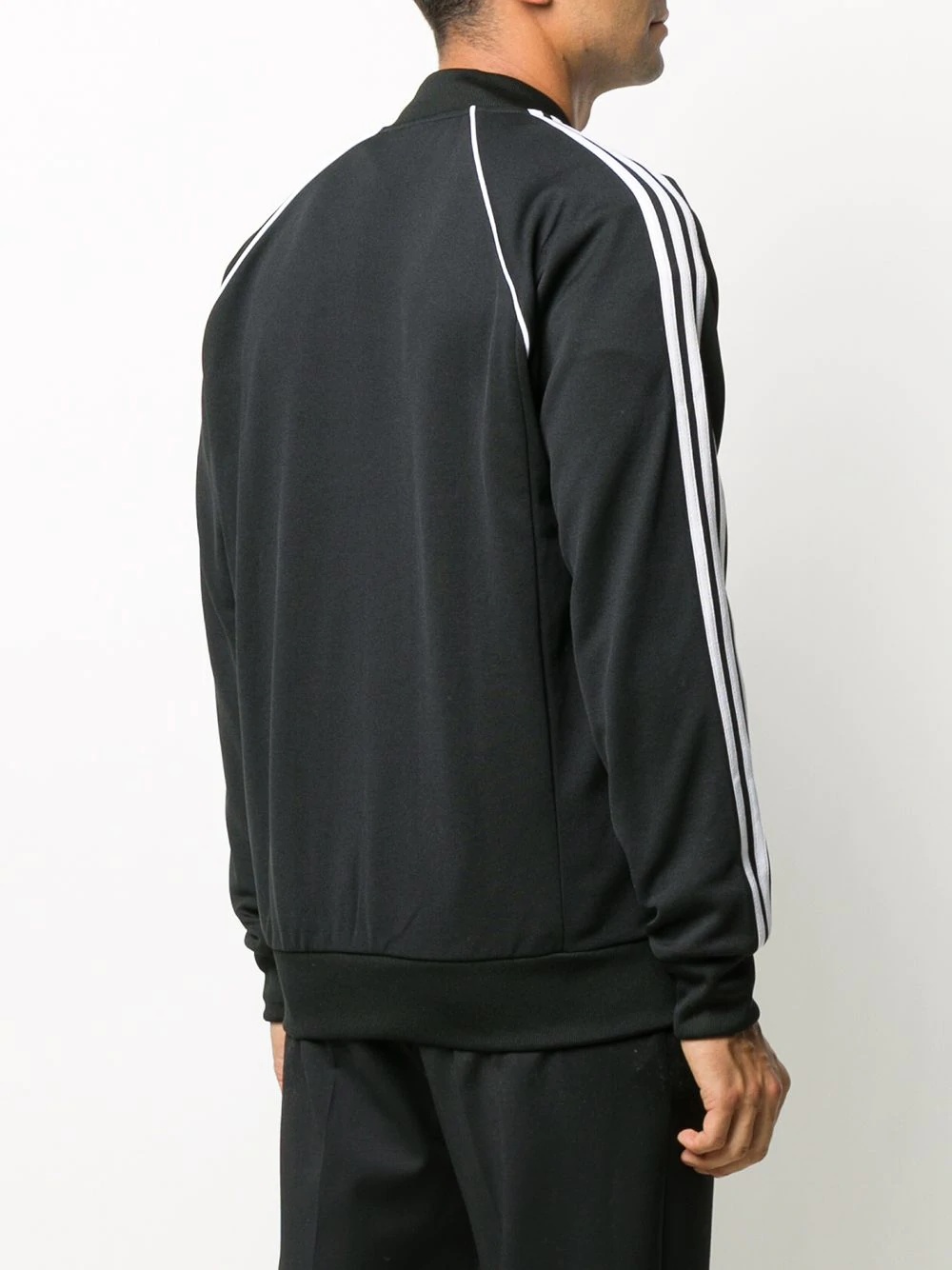 stripe trim track jacket - 4