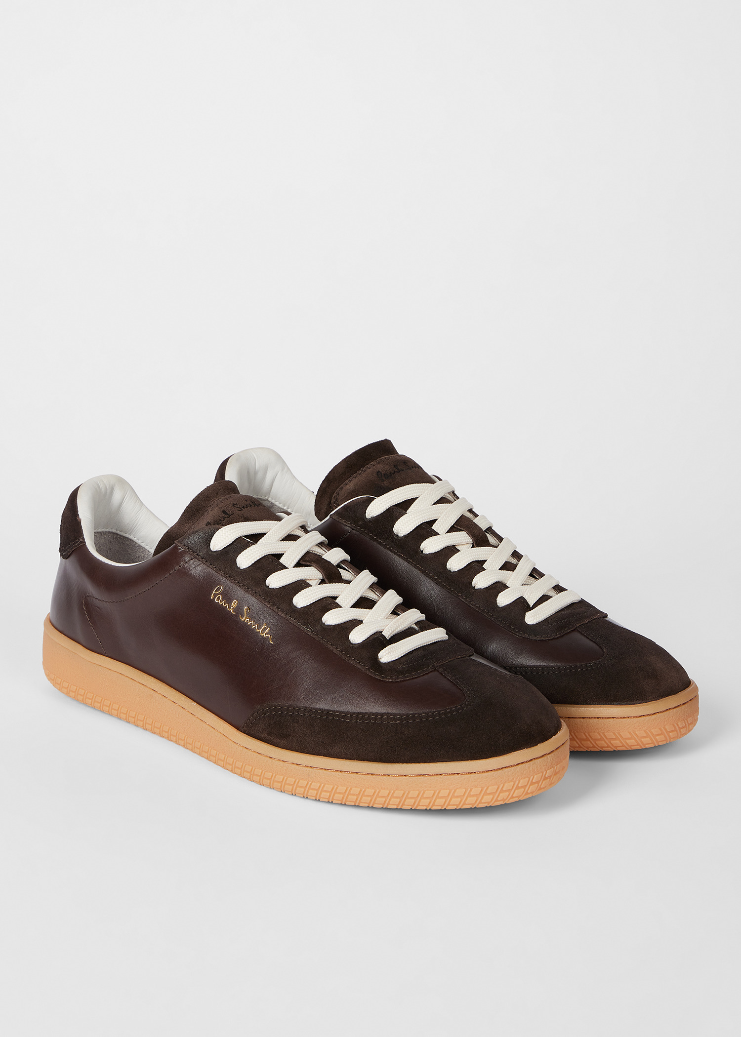 Dark Brown Leather 'Como' Trainers - 4