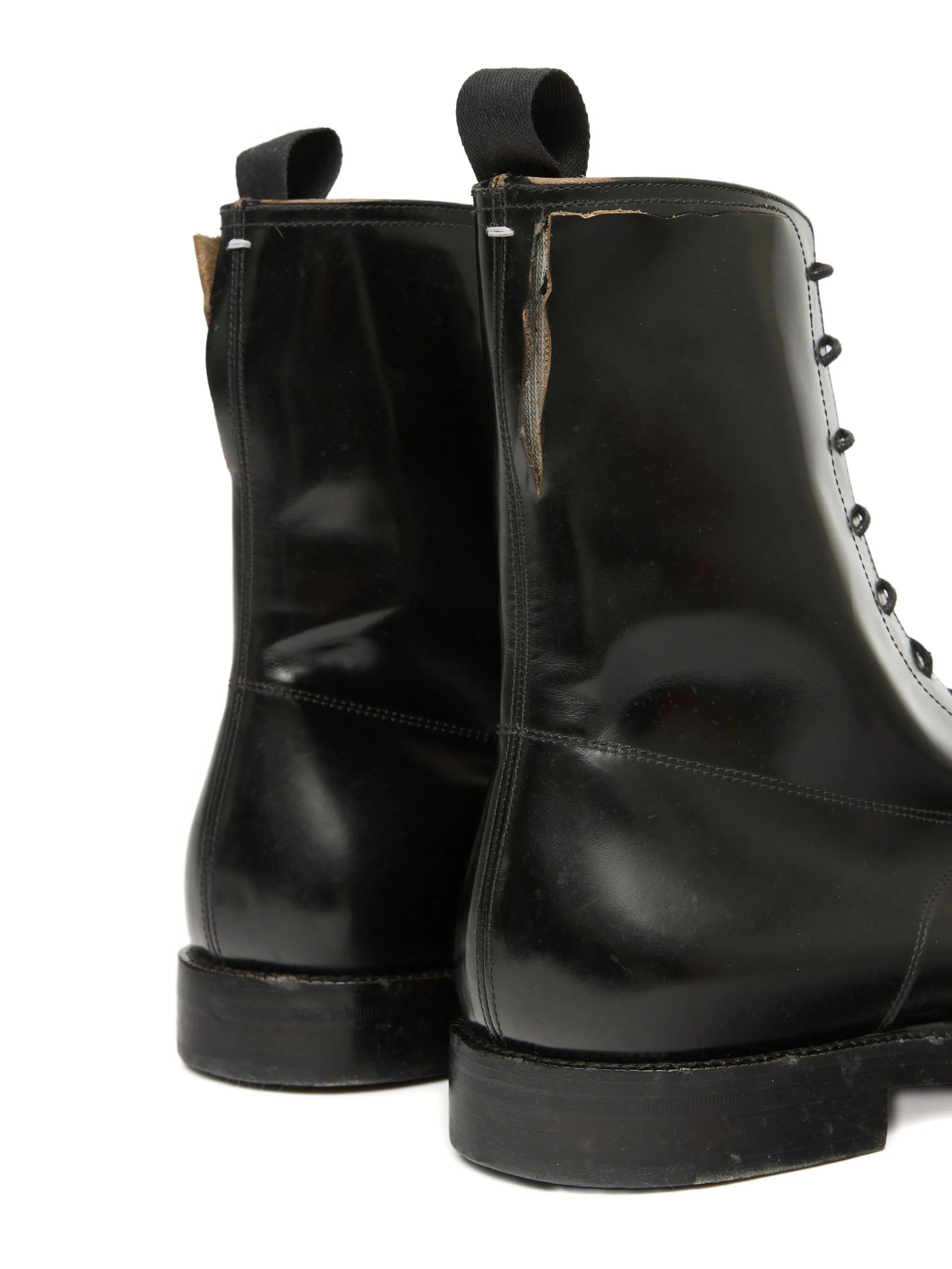 Maison Margiela Cut Lace-up Boots - 5