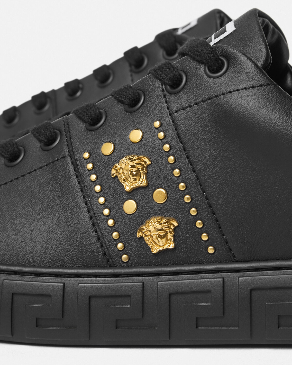 Studded Greca Sneakers - 5