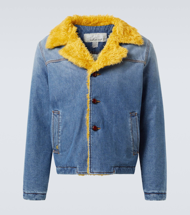 Faux shearling-lined denim jacket - 1