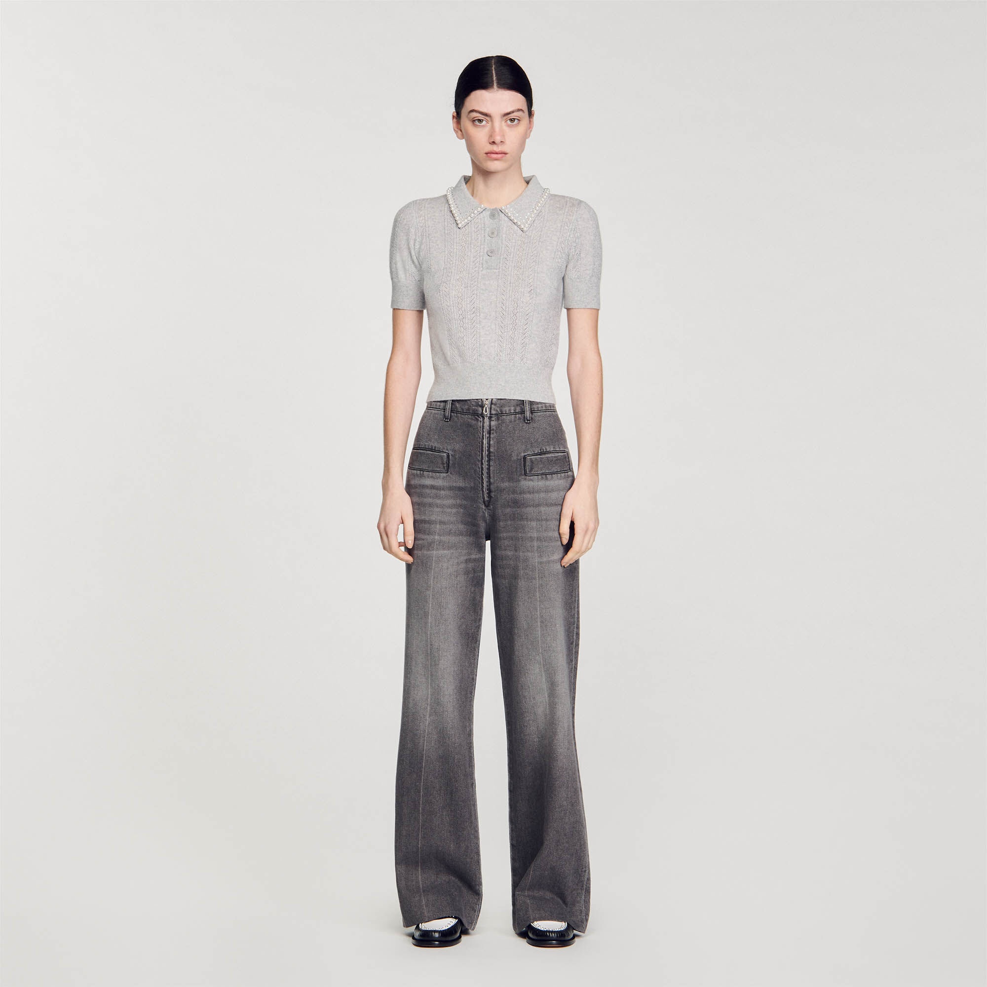 CROPPED POLO-NECK JUMPER - 3