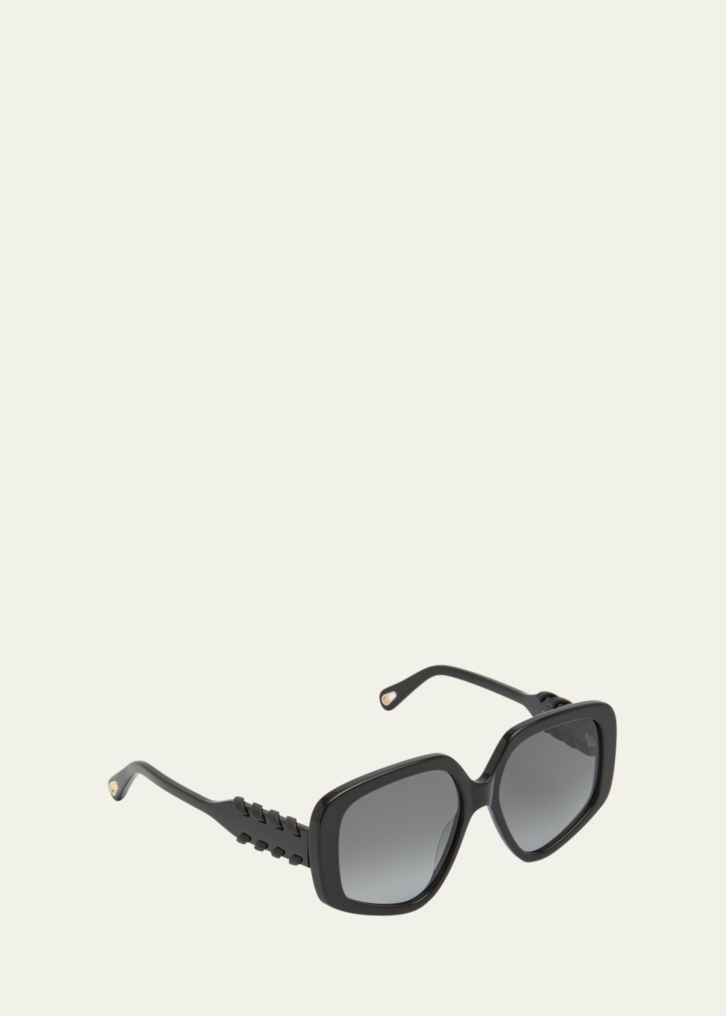 Acetate Rectangle Sunglasses - 1