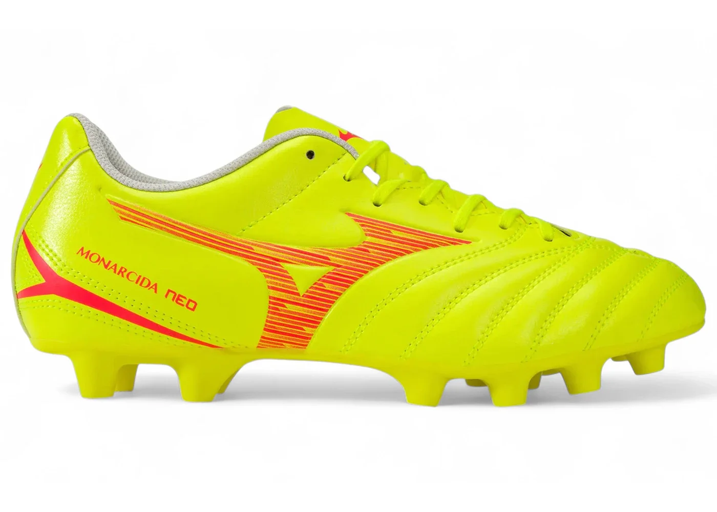 Mizuno Monarcida Neo III Select MD Safety Yellow Fiery Coral - 1