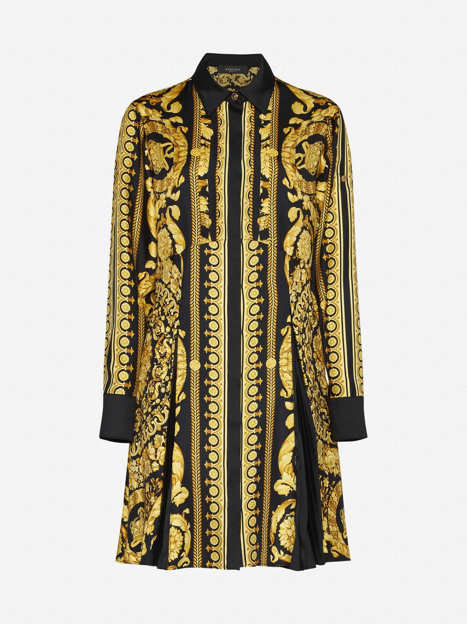 VERSACE Barocco print silk dress | danielloboutique | REVERSIBLE
