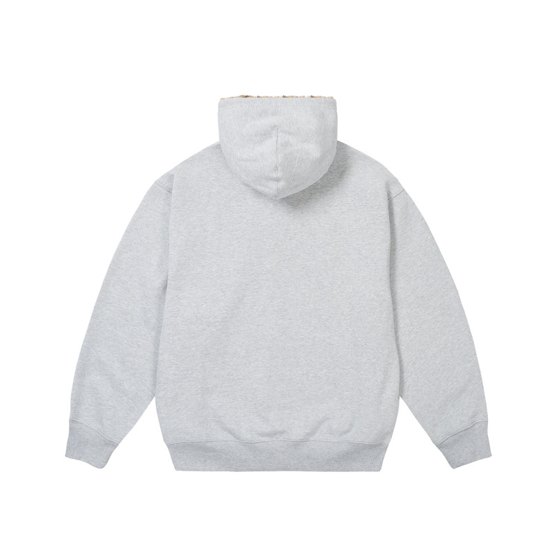 PALACE CLAW ZIP HOOD GREY MARL outlook