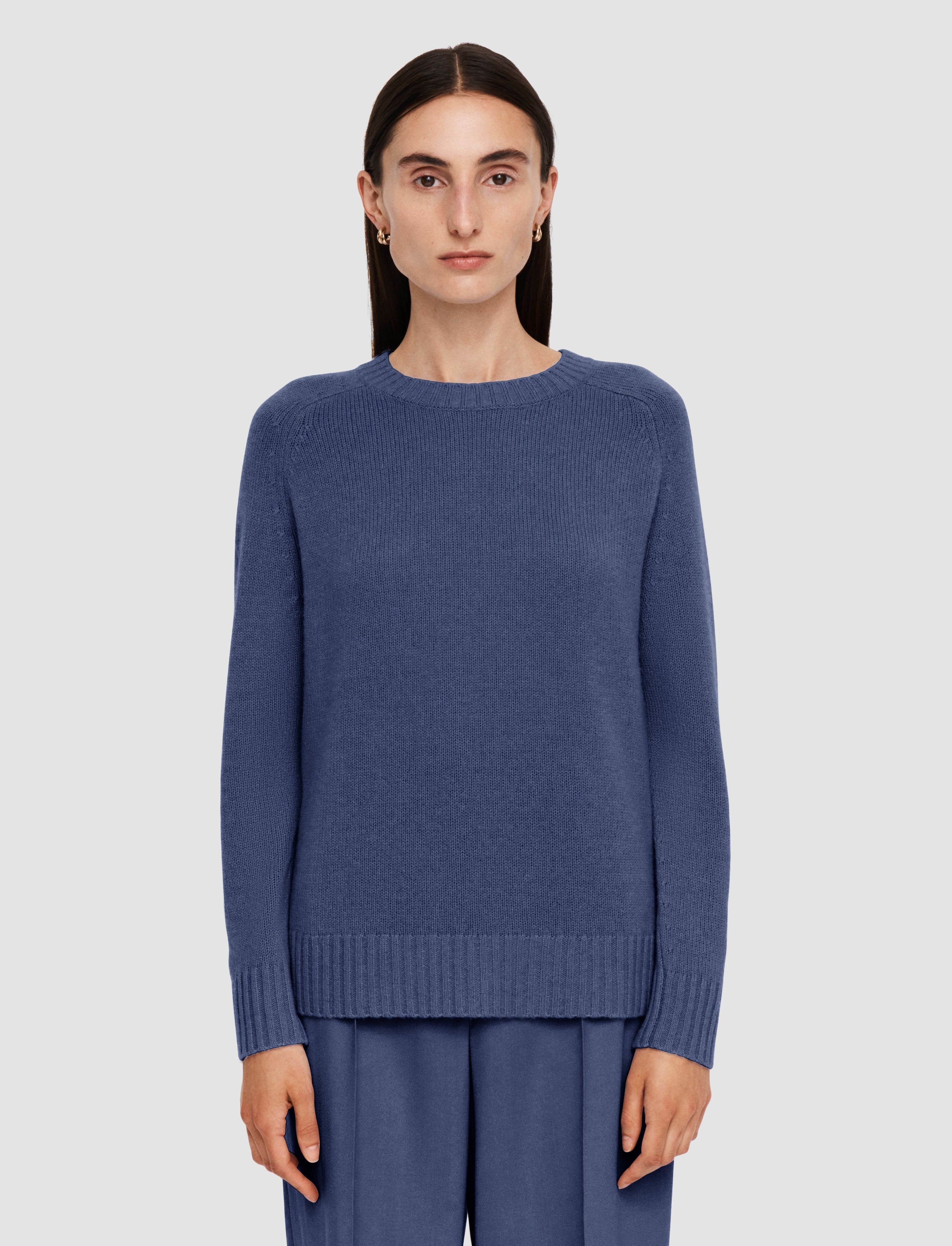 Open Cashmere Round Neck Jumper - 3