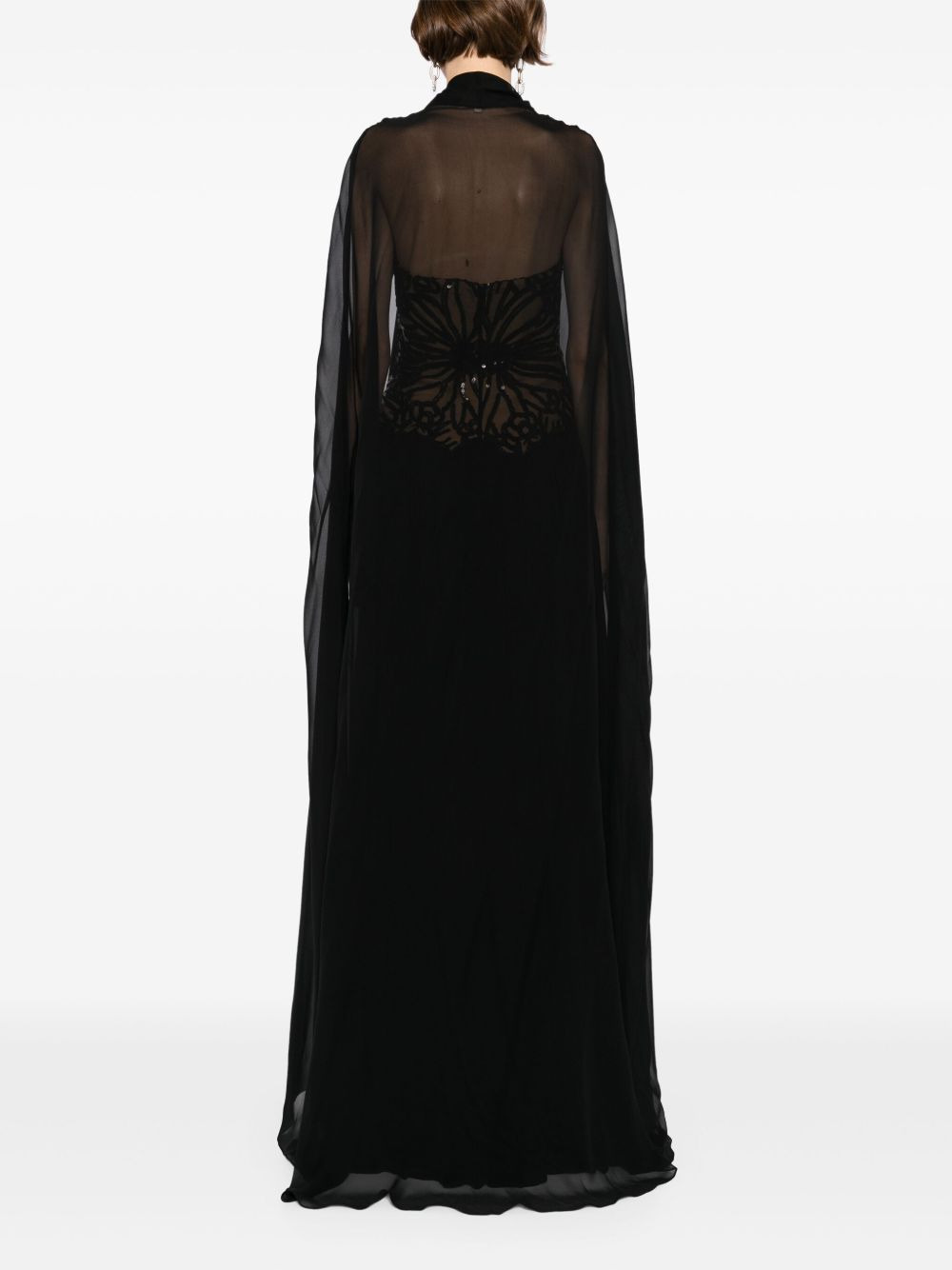 embroidered-sequin dress - 4