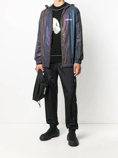 Marcelo Burlon County Of Milan iridescent lightweight hooded jacket outlook