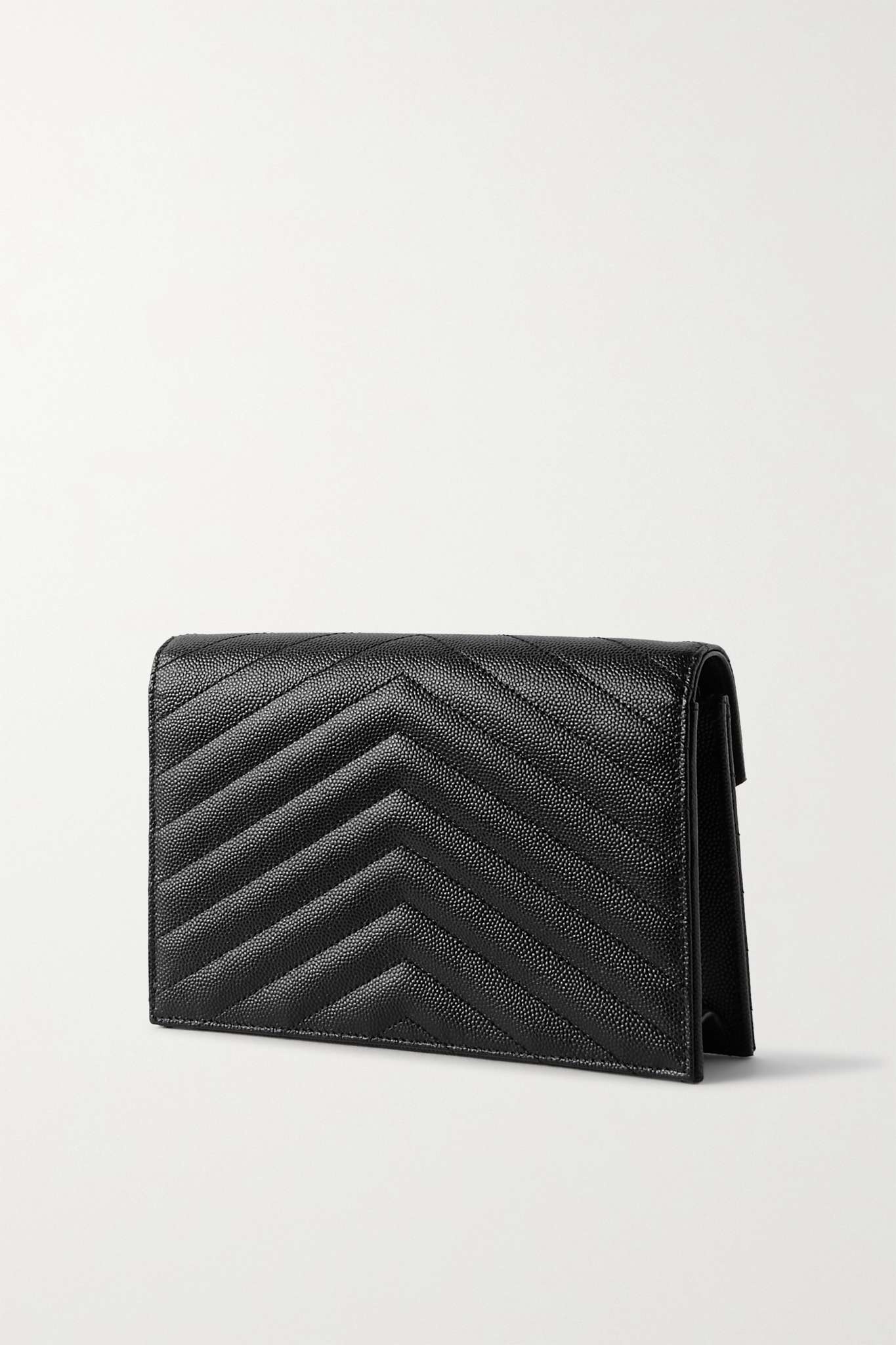Cassandre Envelope Chain matelassé textured-leather wallet - 3